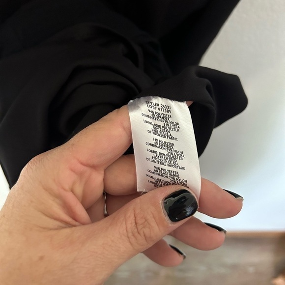 NWT Xscape Womens Plus Hi Low Long Maxi Dress Black 16 - Picture 8 of 12